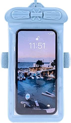 וקסון טלפון מקרה, תואם עם בלו ג ' 4 2019 עמיד למים פאוץ יבש תיק [לא מסך מגן סרט ] כחול